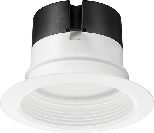 Juno 4BEMW SWW5 90CRI CP6 M2 E-Series LED Recessed Downlighting, Baffle Trim, 4-Inch (6-Pack), White