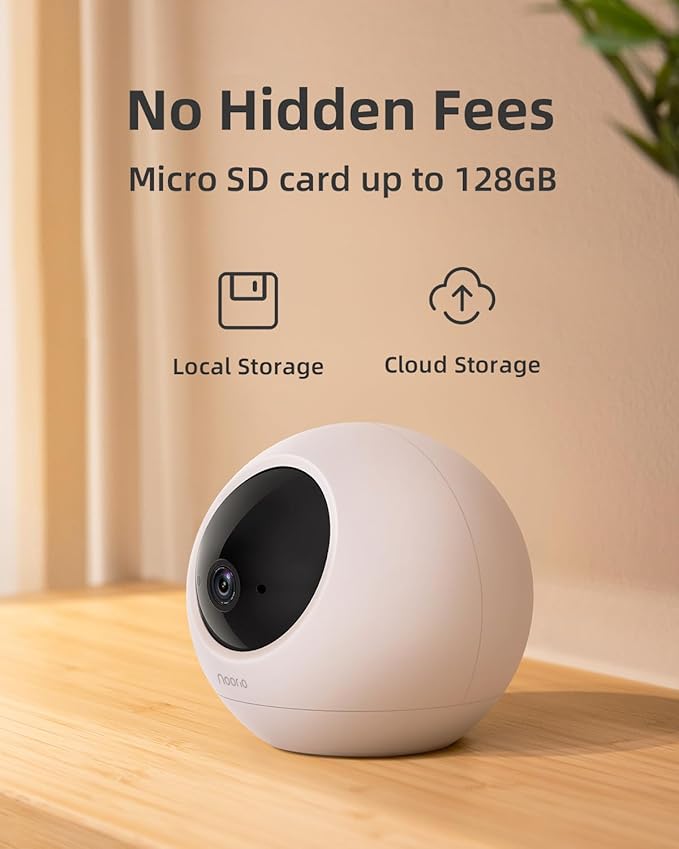 Noorio Home Security System with T120 Camera x1, B200 Camera x2，Hub x1