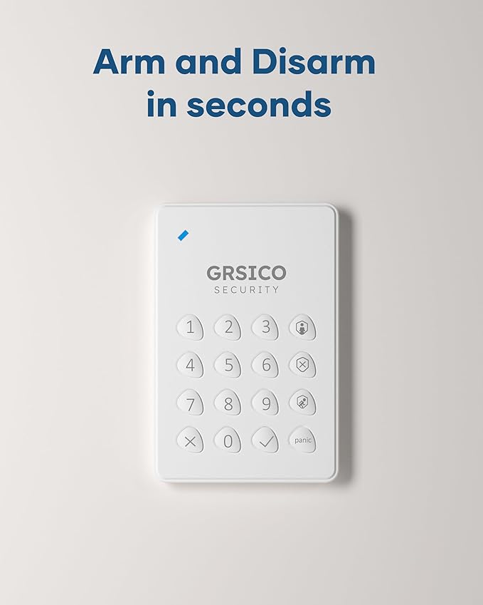 Wireless Home Alarm System 15-Piece Kit, WiFi Alarm System for Home Security with Phone APP Alert (Alarm Siren, Keypad, Remote, Motion, and Door Sensors) for Home, Apartment, Work with Alexa