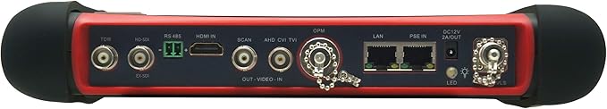 EVERSECU 7-inch retina touch screen all-in-one multi-functional 4K IP Camera Tester 8MP HD-SDI/TVI/AHD/CVI CCTV Tester, Multimeter, TDR Cable Test/OPM/VFL/POE Output/8GB SD Card/HDMI in&Out