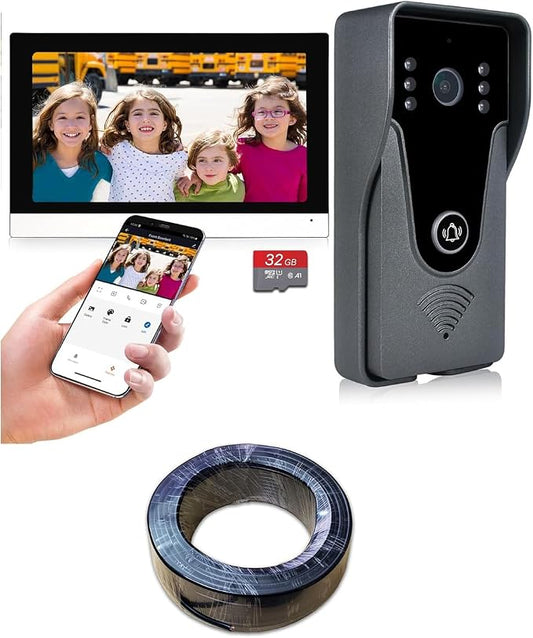 WiFi Video Intercom System + 150FT RVV 4 Wire/Cable Bundles