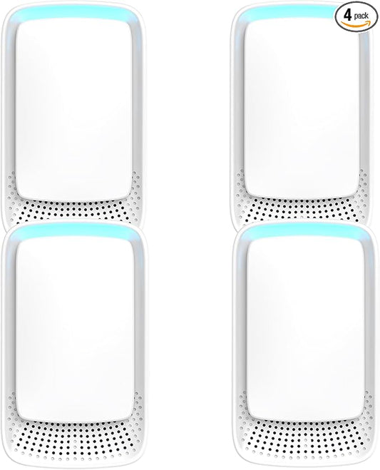 4Pack Plug In Air Ionizers for Home,Negative Ion Air Purifier -Plug In Air Freshener for Home, Office, Bathroom and Living Room,Portable Ion Air Purifiers Odor,Pets Smell (4)