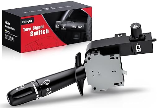 Nilight Turn Signal Switch Compatible with 2002 2003 2004 2005 2006 2007 2008 2009 Dodge Ram 2004-2009 Durango 2005-2010 Dakota 2007-2009 Aspen 2006-2009 Raider Blinker Lever Switch, 2 Year Warranty