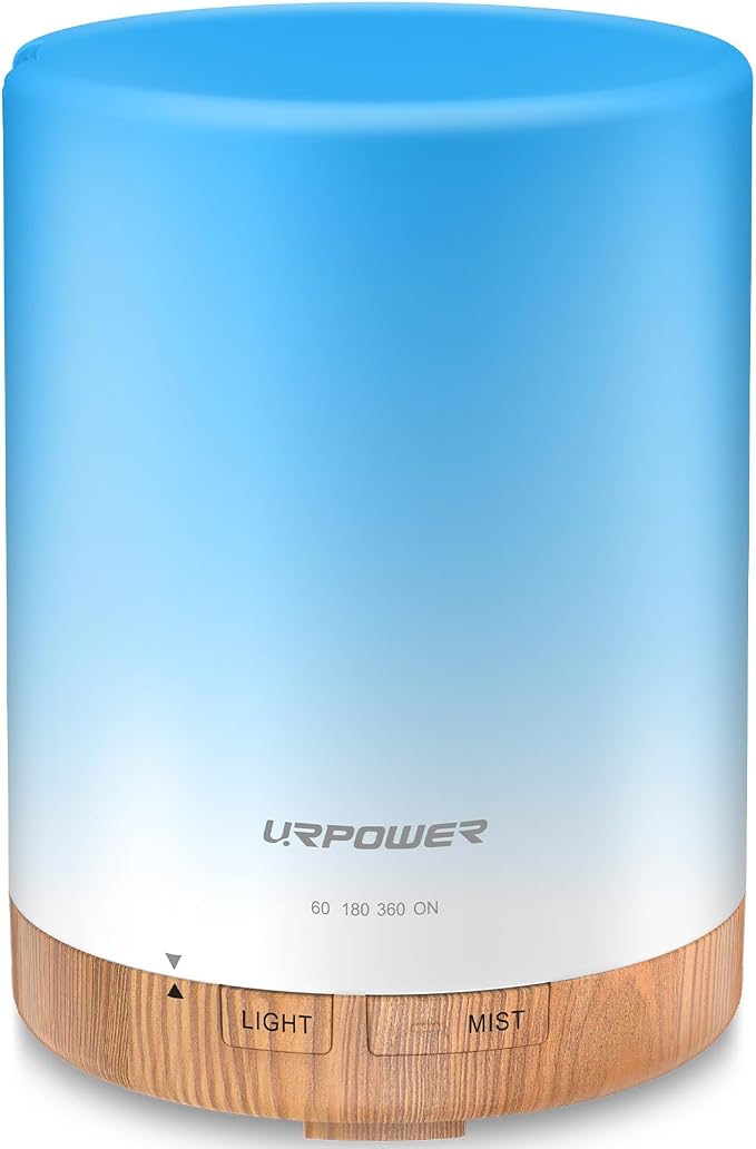 URPOWER 300mL Essential Oil Diffuser Ultrasonic Aromatherapy Diffuser