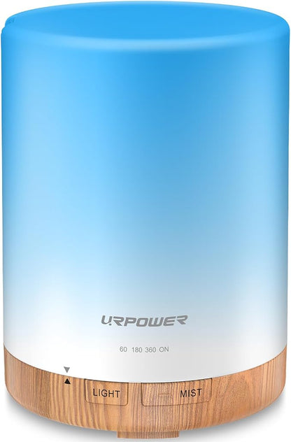 URPOWER 300mL Essential Oil Diffuser Ultrasonic Aromatherapy Diffuser