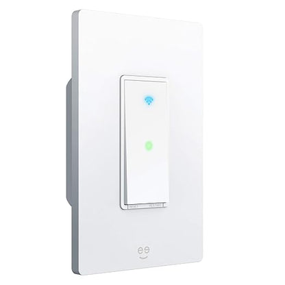 Geeni TAP Smart Light Switch, White, 1 Switch - Requires Neutral Wire - Works with Amazon Alexa and Google Home Requires 2.4 GHz Wi-Fi