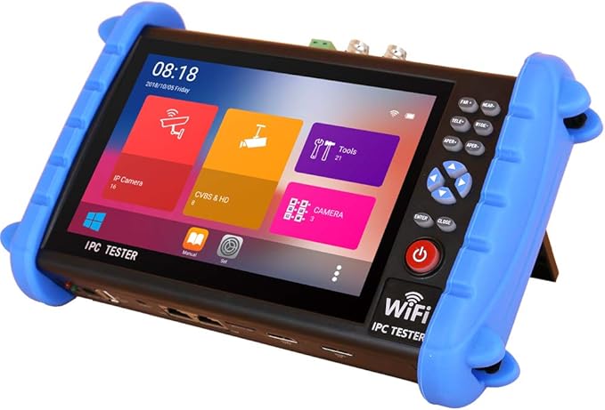 Security Camera Tester-Support IP,HD and Analog Camera-with SDI Input, Power Supply and Network Cable Test