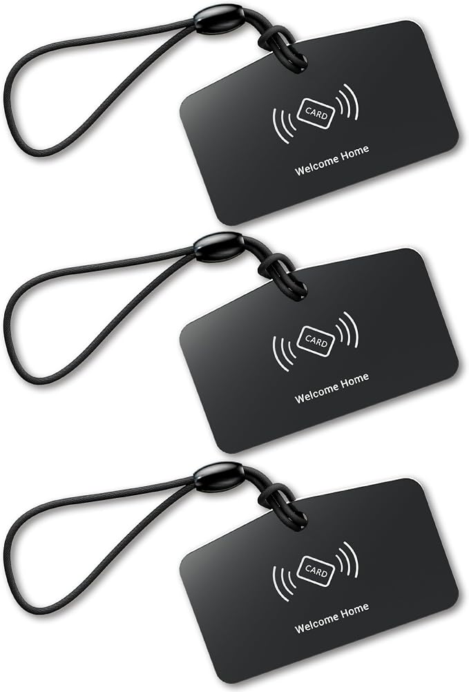 Veise VK01 IC Cards for Smart Lock, 13.56MHz RFID Key Fobs, 3 Pcs | Access Card for Keyless Entry Door Locks, Smart Deadbolt Key Compatible to Multiple Apps, Easy to Set up