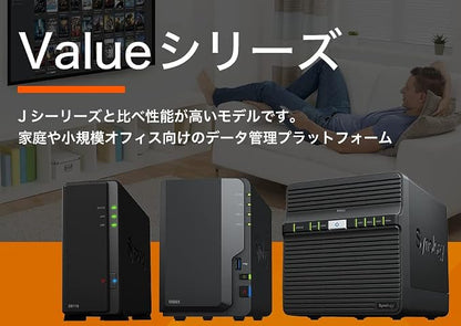Synology DS423 Family & Business Backup - Secure File Sharing, Photo Vault & Video Surveillance (4-Bay Diskless NAS)