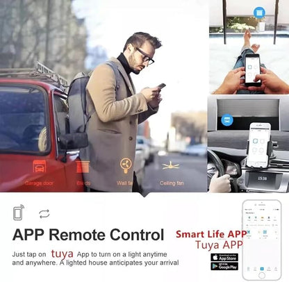 Smart Relay Module,Zigbee WiFi Wireless Garage Door Opener,1CH DC 7-32V/USB 5V Remote Control,Dry Contact Momentry Switch,Compatible with Alexa and Google Home