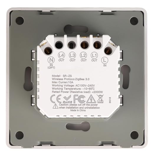 Fafeicy Smart Light Switch for Zigbee 2 Gang, Timing Dimming Scene Panel