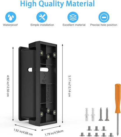Holder for aosu Doorbell Camera Ultra V8S1AX11, Adjustable 0 to 90°Angle Mount for aosu Doorbell SE V8E2CA11, Corner Mount Wall Plate Mounting Bracket Kit Stand for aosu Doorbell Camera Ultra/SE/Pro