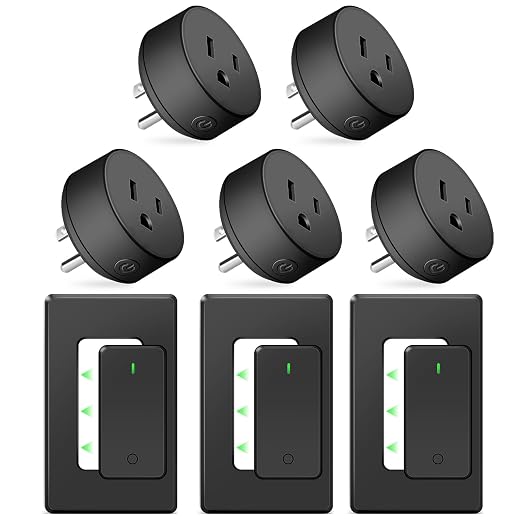 NineLeaf Remote Switch Outlet,Wireless Control Outlet Plug with Switch