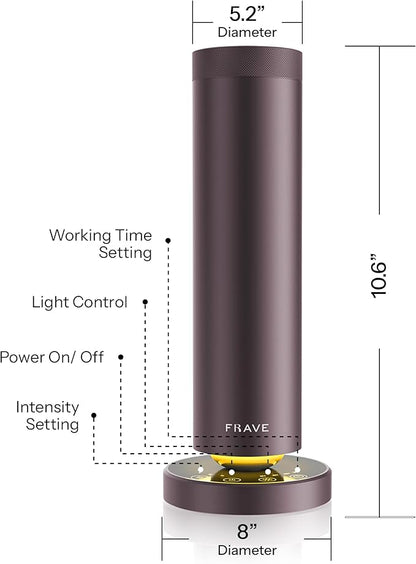 Tower Waterless Scent Diffuser, 2000 Sq Ft Coverage, Luxury Hotel Scent Oil Diffuser for Large Room, Home, Office, Hotel, Remote & App Control, Essential Oil Cold Air Machine, Sandstone