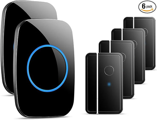 FullHouse Door Chime When Door Opens, Wireless Door Sensor Entry Alarm