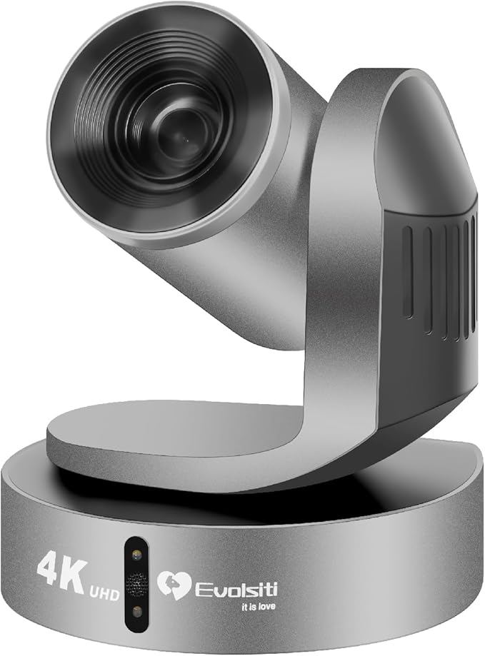 4K HDMI PTZ Camera,Optical 20X Zoom Conference Room Camera,Auto Focus and auto Tracking,with IP/USB3.0/HDMI/RS232/RS485 for Live Streaming Video Conference and Church Education ﻿