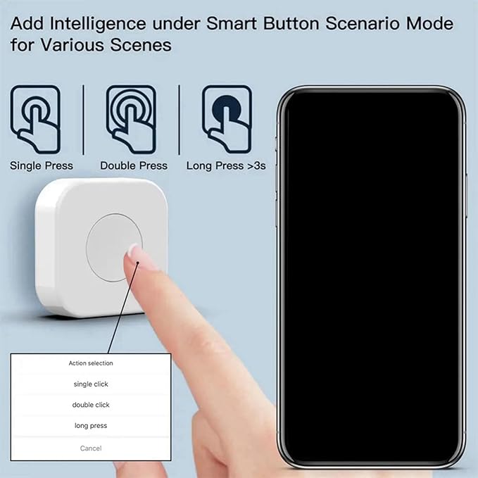 4X Tuya Zigbee Button Smart Scene Switch Intelligent Linkage Wireless Switch Automation Work with Smart Life