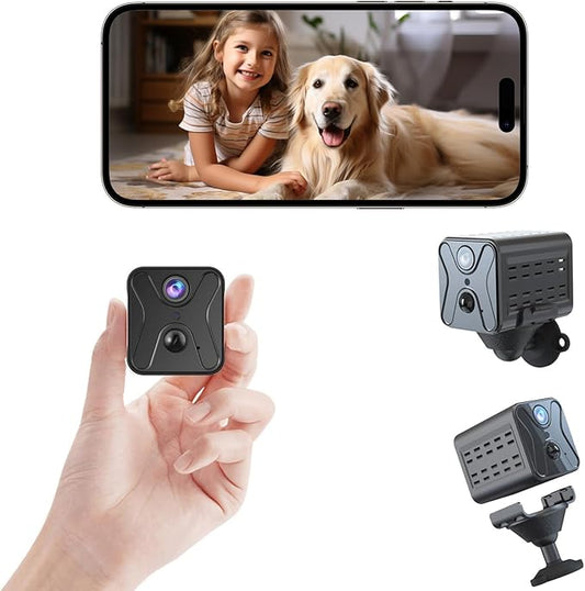 aidowocam Spy Camera Security Cameras Wireless Indoor, Camera for Home Security,4K AI Motion Detection,150 Days Standby Battery Life,WiFi Camera Night Vision and Cloud/SD Storage