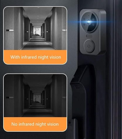 Video Doorbell, Video Intercom System, Smart Video Doorbell, Wireless Video Doorbell with Camera and Monitor with 4.3 Inch 1080P HD Monitor / 170° Viewing Angle/Night Vision/Two Way Voice