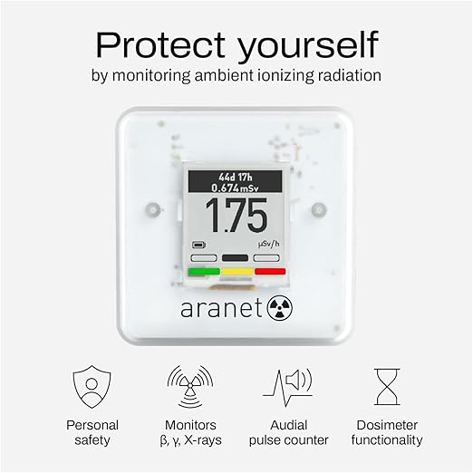 Indoor Air Quality & Radiation Detector Bundle: Aranet4 CO2 + Radiation Sensor