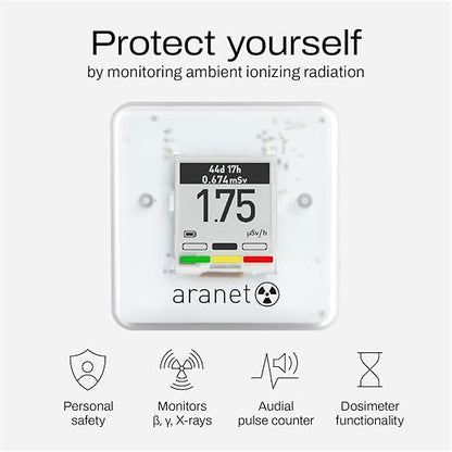Indoor Air Quality & Radiation Detector Bundle: Aranet4 CO2 + Radiation Sensor