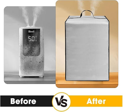 Dust Cover for LEVOIT Humidifiers for Bedroom Home, Smart Warm and Cool Mist Air Humidifier,Heavy Duty Dustproof Anti-Static Nylon Case for OasisMist4.5L Humidifier Protective Cover (Silver)