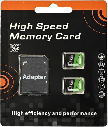 KEXIN 128GB Micro SD Card 2 Pack - High Speed Class 10 Memory Card with SD Adapter - UHS-I, C10, U1 - Ideal for Cameras, Smartphones, and Tablets