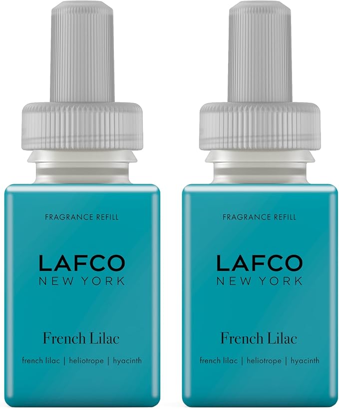 LAFCO New York Pura Smart Device Refill, French Lilac - Pack of 2 - Each Vial Delivers Up to 2 Weeks of Fragrance Life - Made in the USA