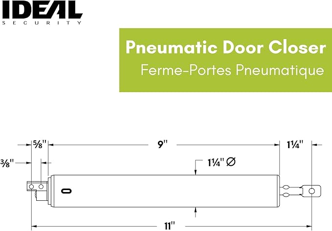 Ideal Security Screen Door Closer, 9", White