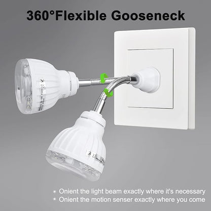 Plug in Motion Sensor Night Light Indoor, PIR Infrared Motion-Activated LED Night Light for AC Outlet,Dusk to Dawn Sensor Smartlight,360° Directional Rotating for Garage Stairway (3W 1pcs)