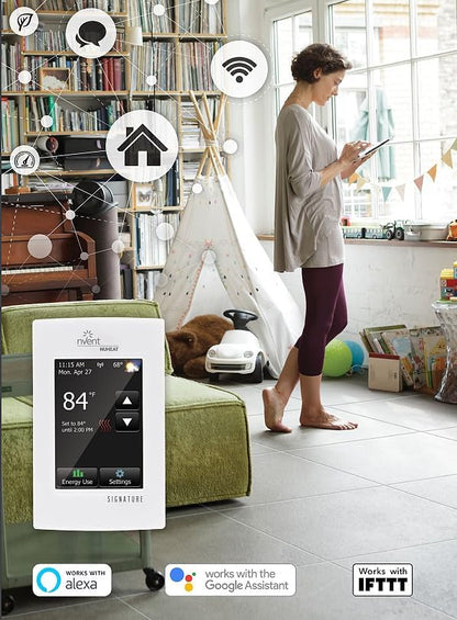 Nuheat nVent Signature AC0055 WiFi Programmable Floor Heating Thermostat