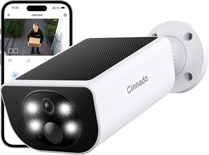 Cinnado 2K Security Cameras Wireless Outdoor with App Control, S1 1 Pack