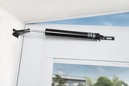 Wright Products Standard Duty Pneumatic Screen & Storm Door Closer – Adjustable Closing Speed, Quiet Operation, Easy Installation (Modern, Black)