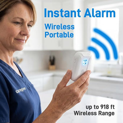 HENDUN Motion Sensor Doorbell , Bed Alarms for Elderly Dementia Patients , Door Chime for Business, Store Welcome Buzzer Monitor , Fall Detection Alarm for Seniors , Caregiver Reminder for Elderly