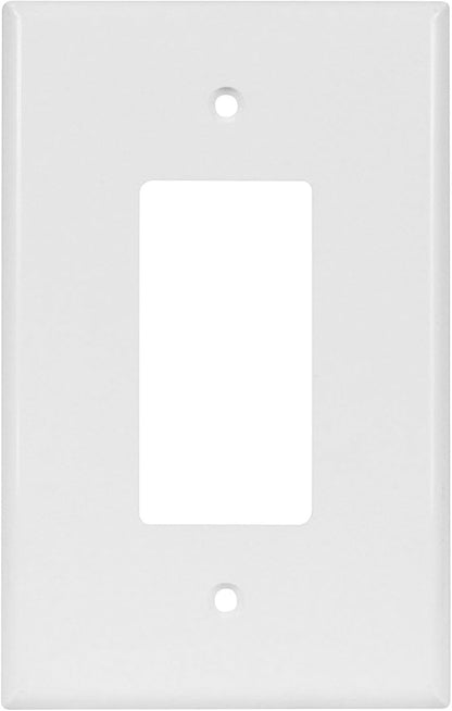ENERLITES Decorator Light Switch or Receptacle Outlet Wall Plate, Over-Size 1-Gang 5.5" x 3.5", Polycarbonate Thermoplastic, 8831O-W, White