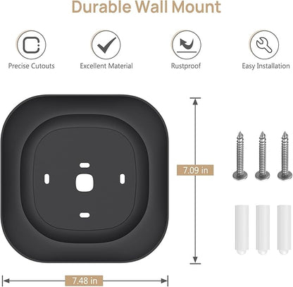 CaseBot Wall Plate for 2022 Ecobee Smart Thermostat Premium & 2022 Ecobee Smart Thermostat Enhanced, Practical and Stylish Trim Kit Bracket Mount Cover, Easy Installation, Matte Black