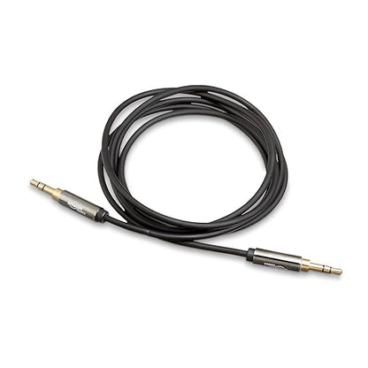 Amazon Basics 3.5mm Male-to-Male Stereo Audio Cable for Speakers, Home Stereos, Car Stereo, Tablets and Smartphones, Gold-Plated Plugs, 4 Foot, Black
