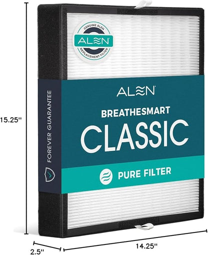 Alen Air Filter BF35-Pure Replacement HEPA Filter for BreatheSmart Classic Air Purifier - Captures Allergens, Dust, & Mold (1 FIlter)