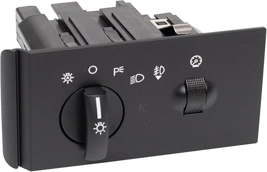 TRQ Headlight Switch Compatible with Automatic Headlights and Fog Lights 2005-2007 Ford F-250 Super Duty F-350 Super Duty F-450 Super Duty F-550 Super Duty