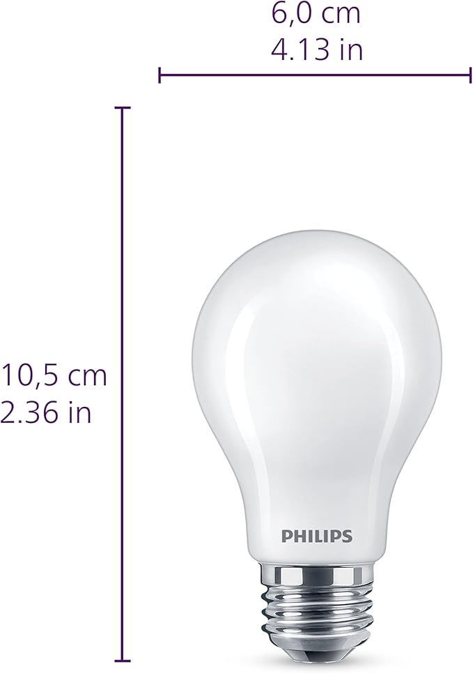 Philips LED Flicker-Free Frosted Dimmable BR30 Light Bulb - EyeComfort Technology - 650 Lumen & Flicker-Free Frosted Dimmable A19 Light Bulb - EyeComfort Technology - 450 Lumen