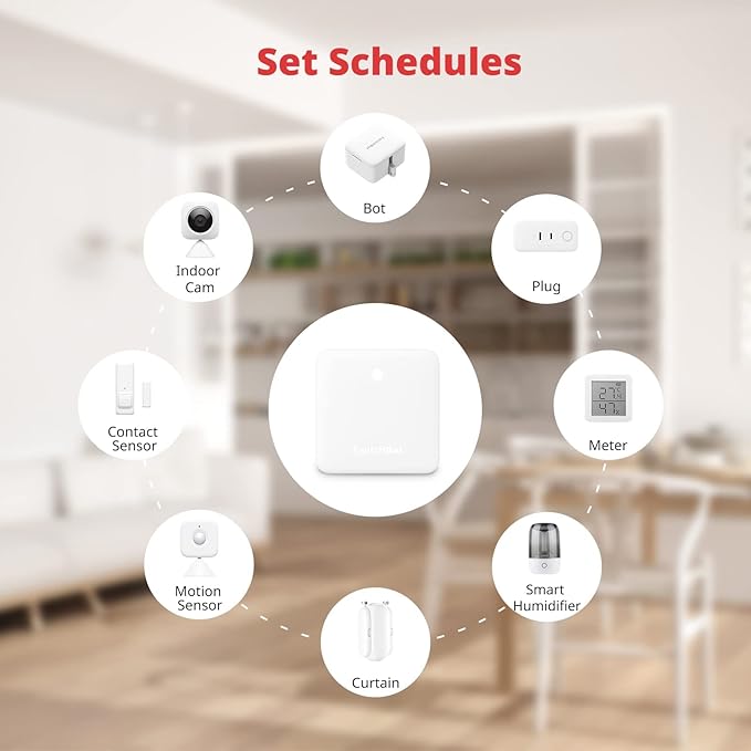 SwitchBot Hub Mini Smart Remote - IR Universal Remote, WiFi IR Blaster for TV, Air Conditioner, Compatible with Alexa, Google Home, Link SwitchBot to Wi-Fi (Support 2.4GHz)