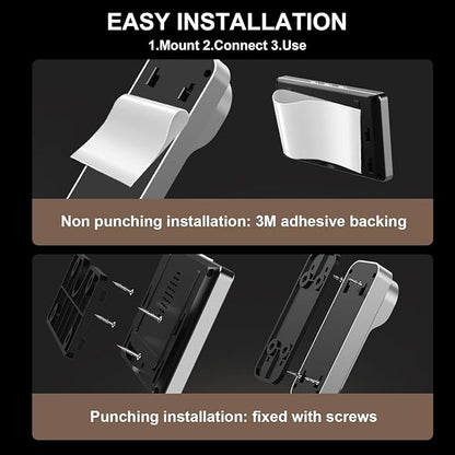 Video Doorbell with 43" Monitor, No WiFi Needed, 130° Wide Angle, Infrared Night Vision, 2-Way Audio & Local SD Card Recording