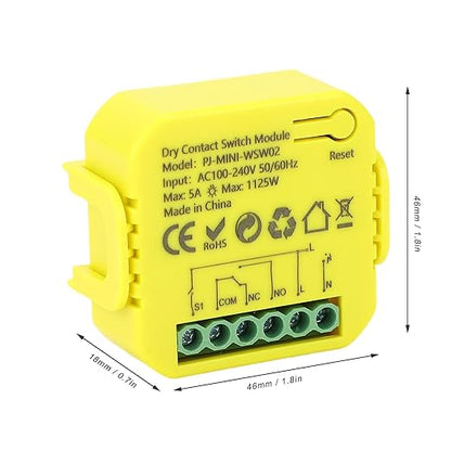 Generic APP Control Smart Relay Switch Module Schedule Timing Voice Control for Light, ABS Material