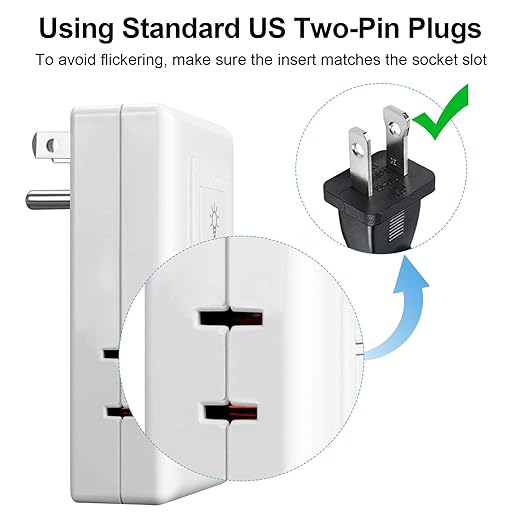 RGBZONE Smart Plug-in Dimmer Switch Compatible with Alexa for Dimmable Lamp
