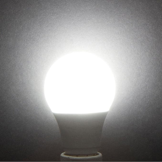 Simba Lighting LED Outdoor Light Bulbs with Photocell Sensor Dusk to Dawn Smart Auto On and Off (2 Pack) A19 9W 60W Replacement for Porch, Night Light, Garage Door, E26 Medium Base, 5000K Daylight