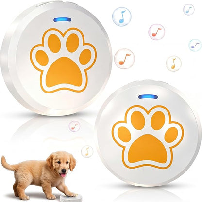 ChunHee Dog Bells to Go Outside - Bell for Dogs to Ring to Go Potty | Chew-Proof Dog Door Bell | 0-115dB Adjustable Volume & 36 Ringtones | Bells for Dog Training to Go Outside Without Barking