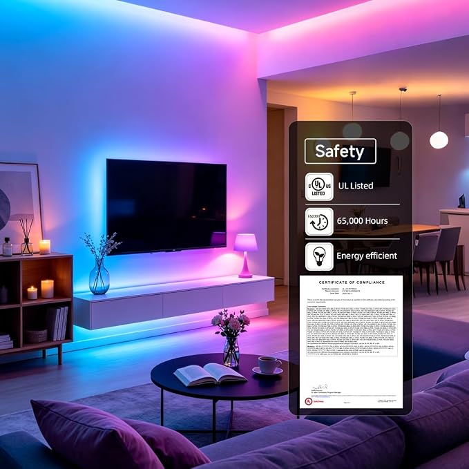 BTF-LIGHTING RGB+Cool White SK6812 LED Strip 3.28FT 144LED IP30 DC12V | RGBW Individually Addressable UL Listed 4 Colors in 1 Light (Similar WS2812B) White PCB(No Adapter or Controller)