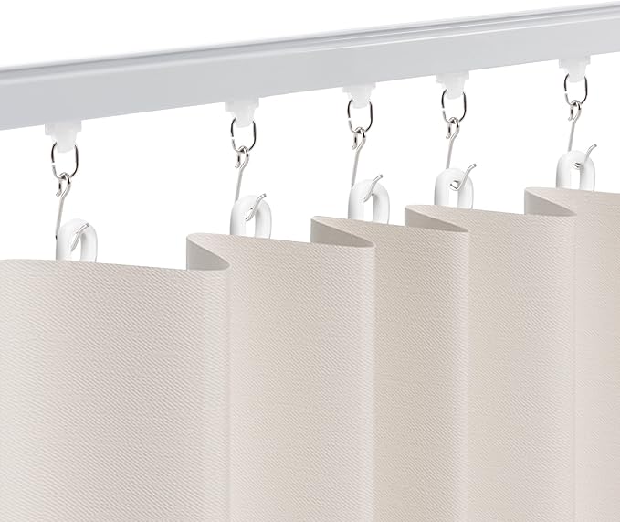 Heavy-Duty Ceiling Curtain Track Kit (3ft - 6ft), Curtain Track Ceiling Mount Room Divider Curtain Rod Aluminum Alloy Ceiling Track for Curtains Curtain Rod for Shower, Bedroom, Living Room