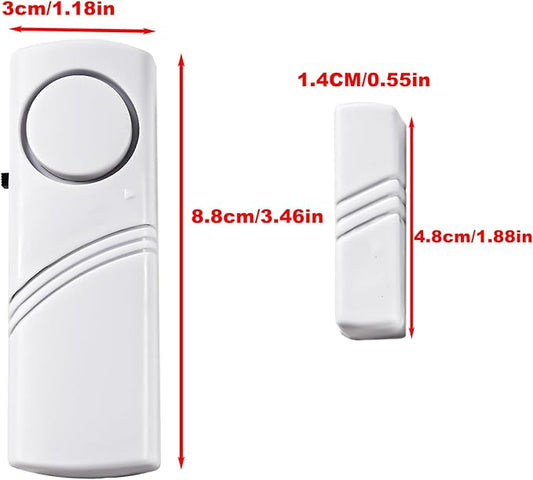 4 Pack Door Window Alarm,Home Magnetic Sensor Alarm,Home Security System Alert, Door Sensor Alert for Kids Safety Toddler, House, Office