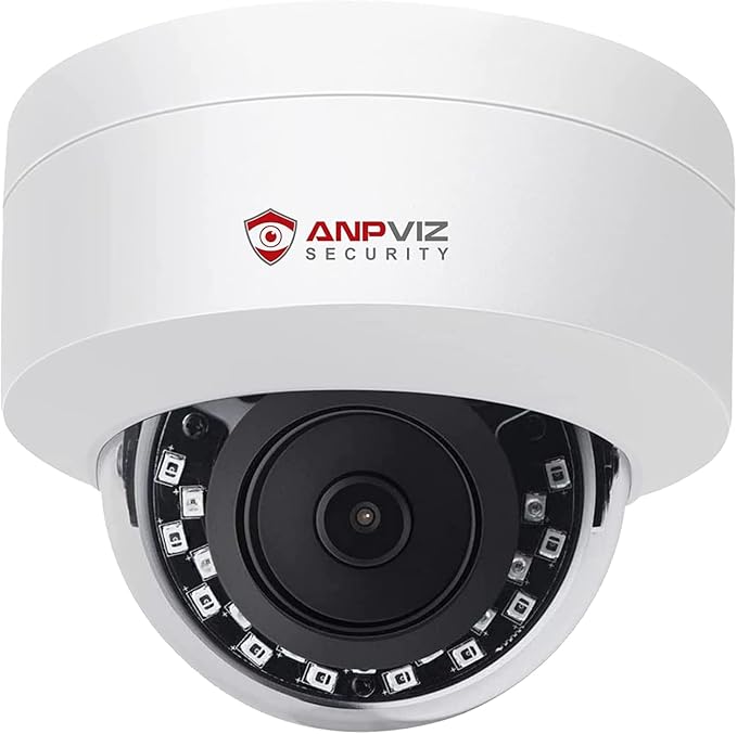 Anpviz UltraHD 4K (8MP) Security IP PoE Dome Camera Outdoor with Microphone/Audio, 3840x2160, Human Vehicle Detection, 100ft IR Night Vision, 2.8mm Wide Angle, IP66, Not PTZ,IPC-D280W-S (U Series)